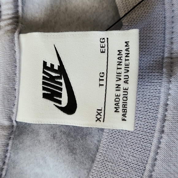 Nike XXL Easy Fleece Crew Loose Fit Sweatshirt - Picture 3 of 7